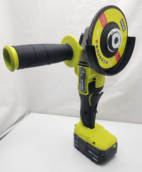Ryobi Angle Grinder (RAG18X) w/ Battery 4.0Ah and Charger - IP355545 - Image 7