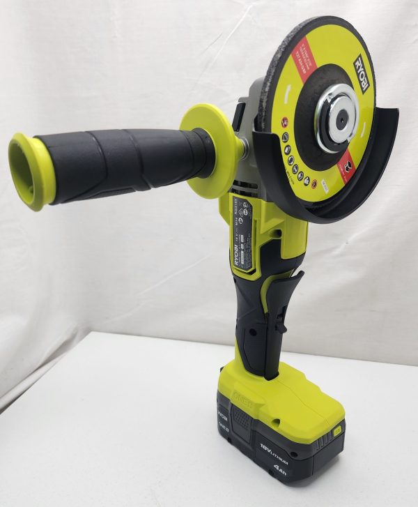 Ryobi Angle Grinder (RAG18X) w/ Battery 4.0Ah and Charger - IP355545 - Image 16