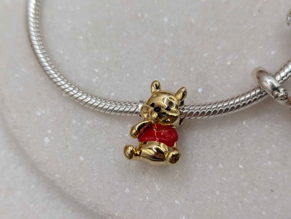 925CT Pandora 4-Charm Disney Winnie The Pooh Charm Bracelet With Family Heart Clasp - BP307606 - Image 3