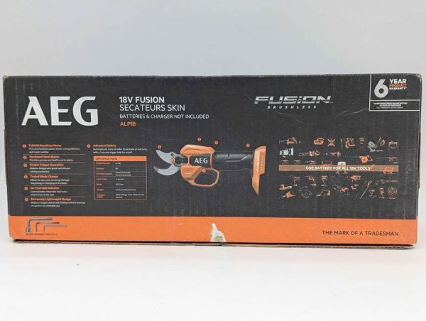 Sealed AEG 18V Fusion Secateurs Skin-Only (ALP18) - BP353927 - Image 4