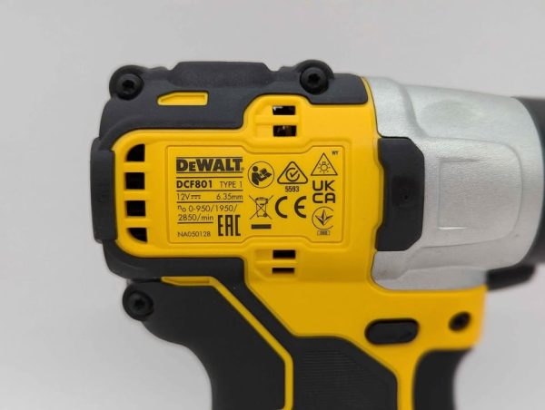 DeWalt 12V XR Brushless Sub Compact Impact Driver Skin-Only (DCF801) - BP354380 - Image 4