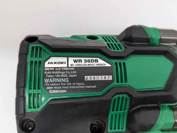 Hikoki 36V 1/2" High Torque Impact Wrench Skin-Only (WR36DB) - BP354597 - Image 6