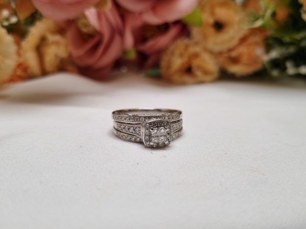 14ct White Gold Bridal Set TW237256 - Image 2