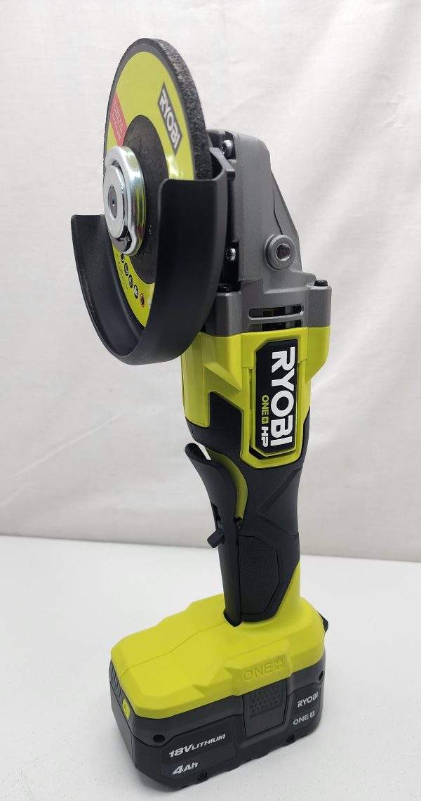Ryobi Angle Grinder (RAG18X) w/ Battery 4.0Ah and Charger - IP355545 - Image 6