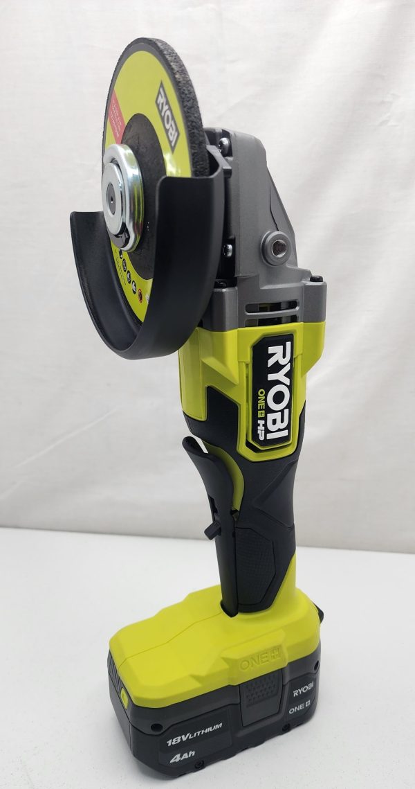 Ryobi Angle Grinder (RAG18X) w/ Battery 4.0Ah and Charger - IP355545 - Image 15