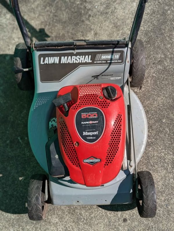 Masport Lawn Marshal Series 18 Petrol Lawnmower w/ Catcher - BP356231 - Image 2