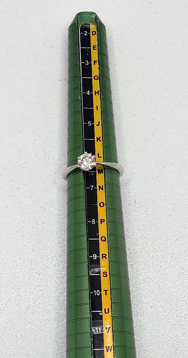 Ladies White Gold Diamond Solitaire Ring w/ Valuation - IP342667 - Image 14