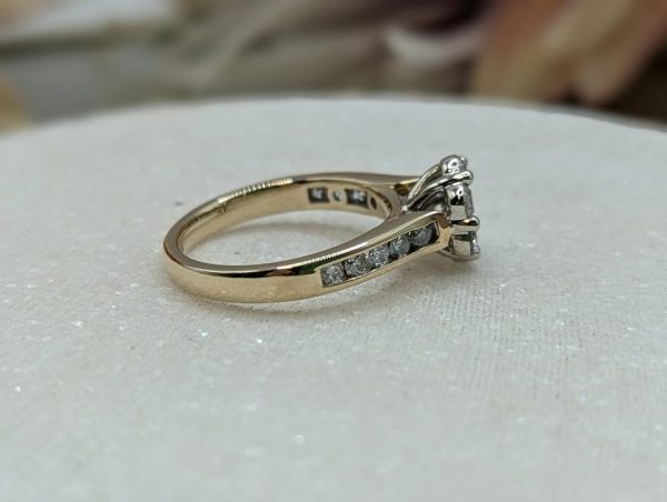 Valuated Lady's 9CT Yellow and White Gold Diamond Cluster Ring (4.1gms) - BP288617 - Image 3