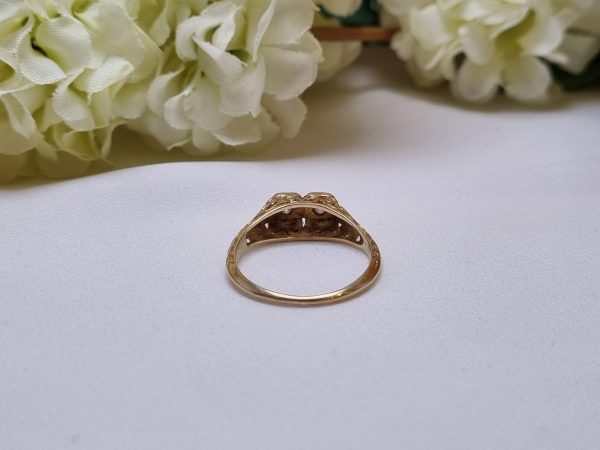 Ladies 18ct Yellow Gold Two Stone Ring TW353672 - Image 5