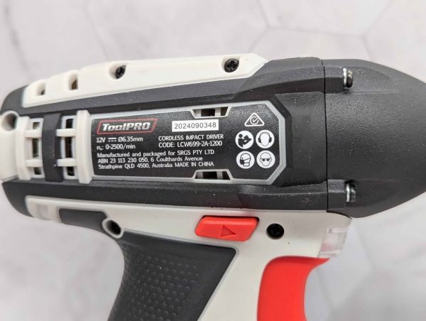 ToolPro 12V Cordless Drill & Impact Driver Kit (685543) - BP362207 - Image 5