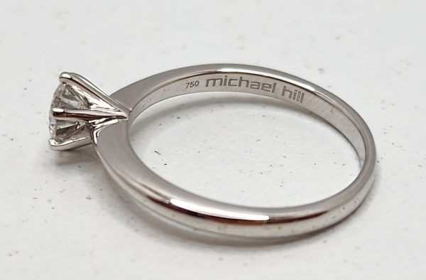 Ladies White Gold Diamond Solitaire Ring w/ Valuation - IP342667 - Image 12