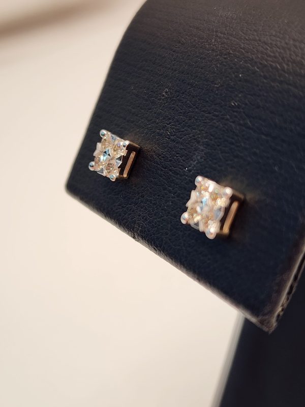 Unisex 9CT Yellow Gold Diamond Earrings - IP365995 - Image 13