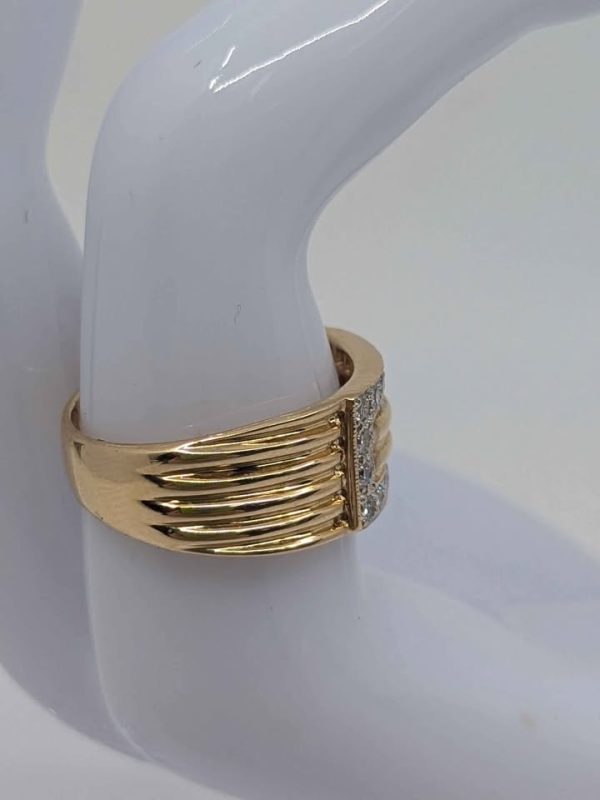 Ladies 9ct Yellow Gold Diamond Ring - BL323163 - Image 7