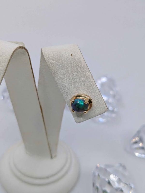 18ct Gold Opal Earrings - BL269927 - Image 10