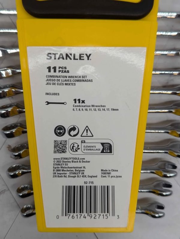 Stanley 11 Pce Combination Wrench Set - BP364822 - Image 6