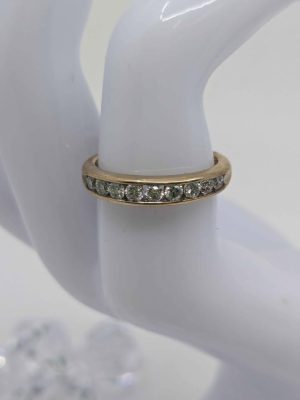 Ladies 9ct Yellow Gold Diamond Wedding Band - BL284859