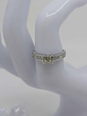 Ladies 18ct White Gold Diamond Engagement Ring - BL213773