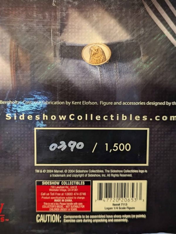 Sideshow Marvel 1/4 Scale Logan Wolverine Collectable Figure - BP367863 - Image 3