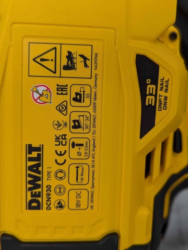 DeWalt 18V XR Brushless Next Gen Framing Nailer Skin-Only (DCN930) - BP366601 - Image 4