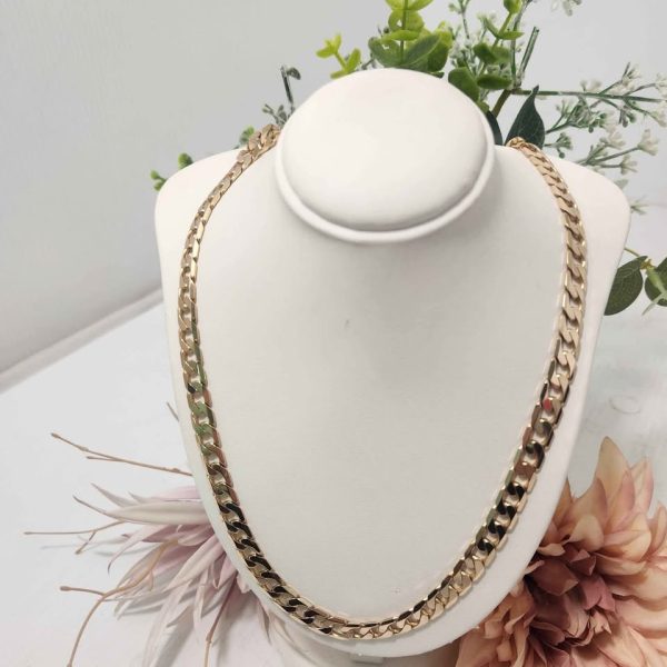 MENS 9CT YELLOW GOLD NECKLACE #GN351250 - Image 7