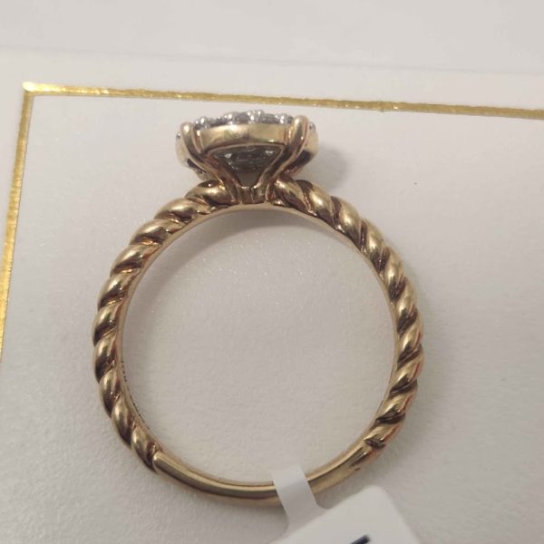 LADIES 9CT YELLOW GOLD RING #GN364813 - Image 4
