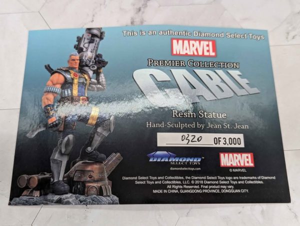 Diamond Marvel Premier Collection CABLE Resin Statue Collectable - BP367870 - Image 8