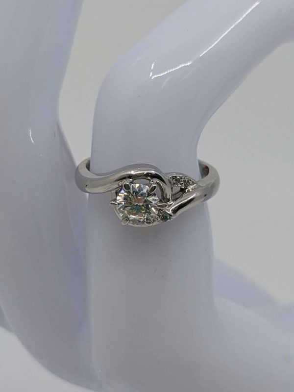 Ladies 14ct White Gold Diamond Engagement Ring - BL276736 - Image 5