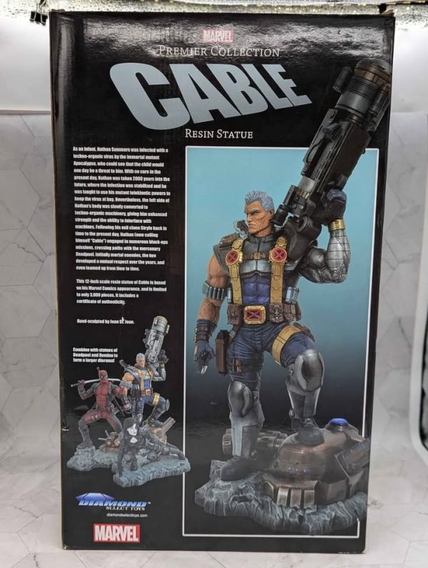 Diamond Marvel Premier Collection CABLE Resin Statue Collectable - BP367870 - Image 3