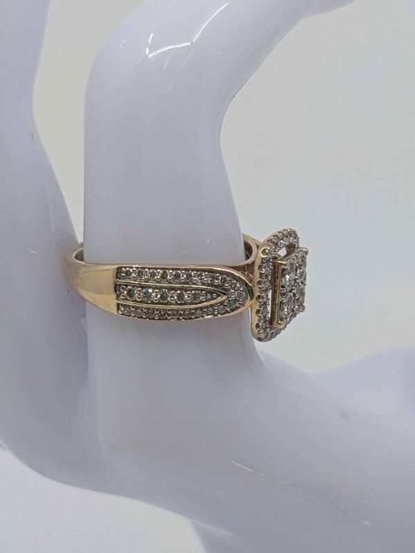 Ladies 9ct Yellow.Gold Diamond Wedding Ring - BL295262 - Image 7