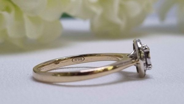 9ct Yellow Gold Diamond Halo Ring TW322100 - Image 14