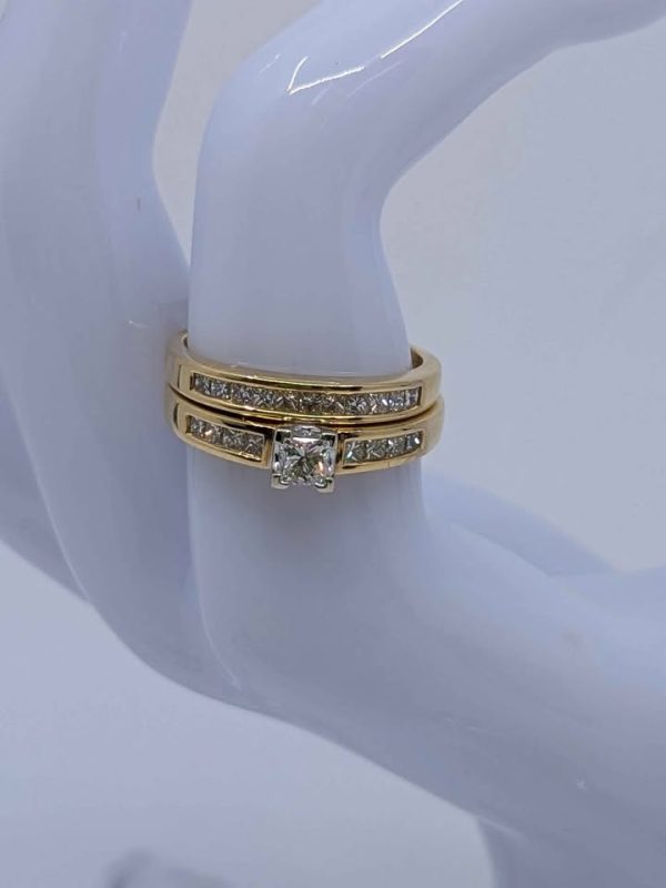 18ct Gold Bridal Ring Set - BL301622 - Image 14