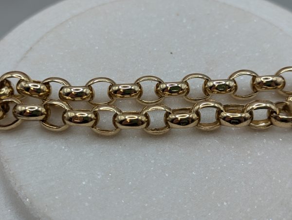 Ladies 9CT Yellow Gold Belcher Link Bracelet (27.3gms) - BP322007 - Image 6