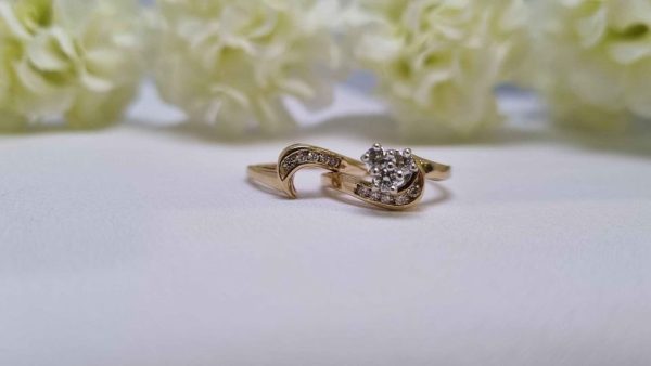 9ct Yellow Gold Diamond Bridal Set TW322899 - Image 21
