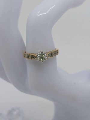 Ladies 18ct Yellow Gold Diamond Wedding Ring - BL304468