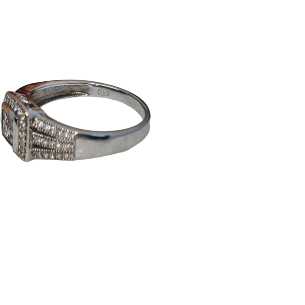 LADIES 18CT WHITE GOLD DIAMOND RING - GN292714 - Image 18