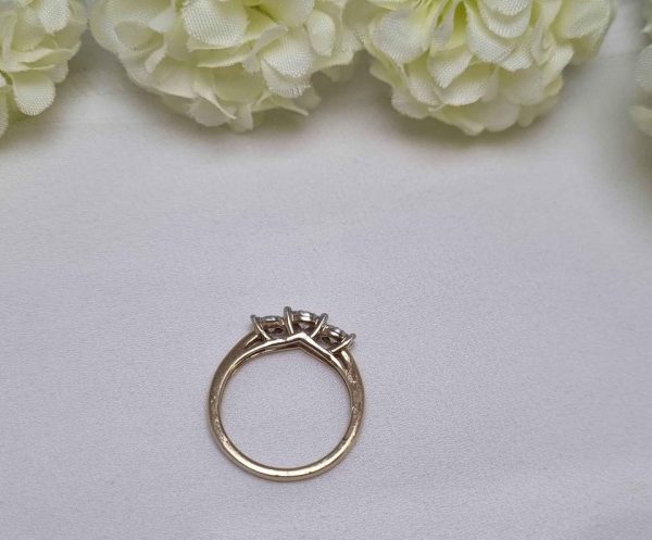 9ct Yellow Gold Diamond Trilogy Ring TW314534 - Image 25