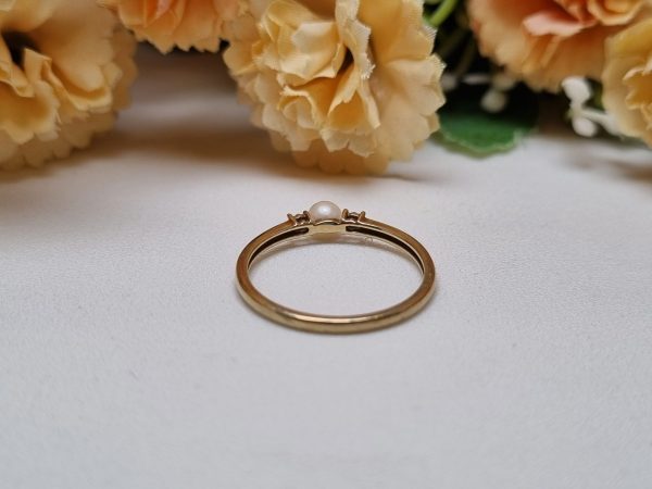 9ct Yellow Gold Pearl Ring TW365369 - Image 6