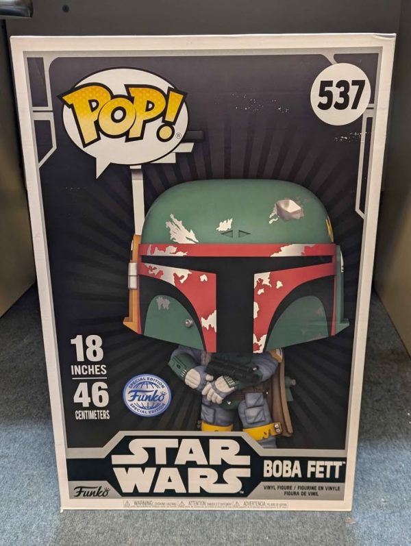 Pop Star Wars 18"/46cm Boba Fett Collectable Vinyl #537 - BP368426