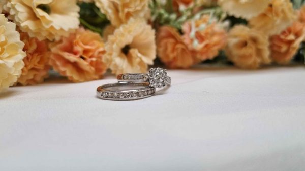 9ct White Gold Bridal Set TW283720 - Image 24