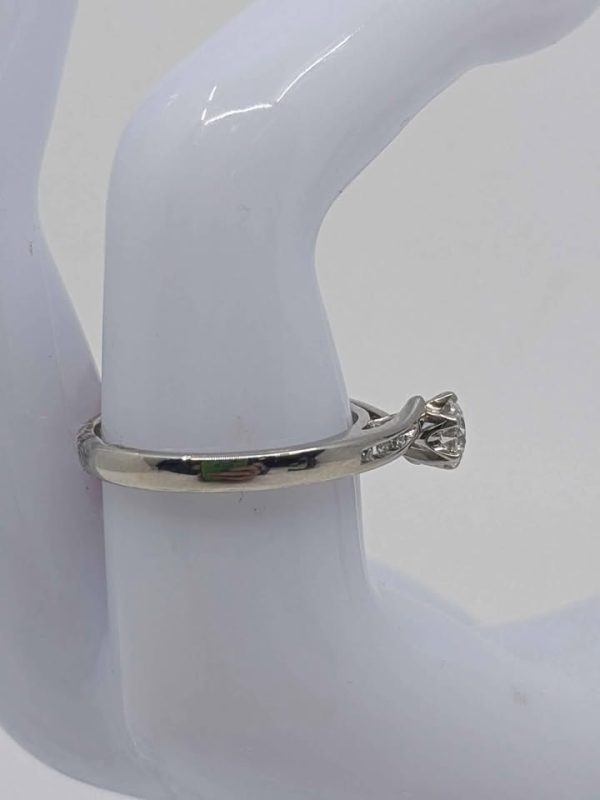 Ladies 18ct White Gold Diamond Engagement Ring - BL276737 - Image 7