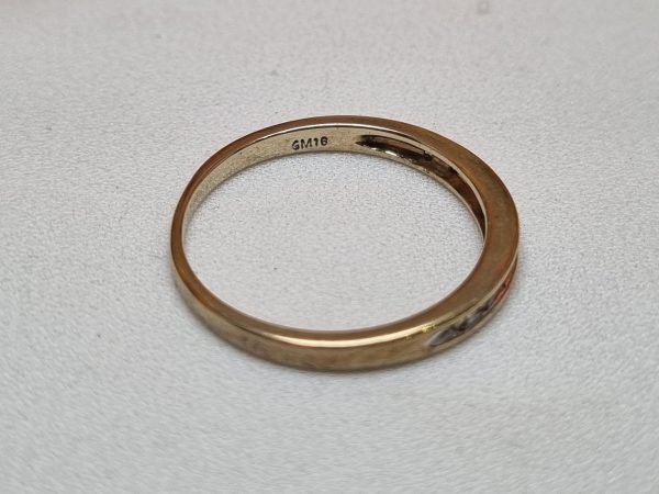 9ct Yellow Gold Diamond Channel Set Ring TW368665 - Image 7