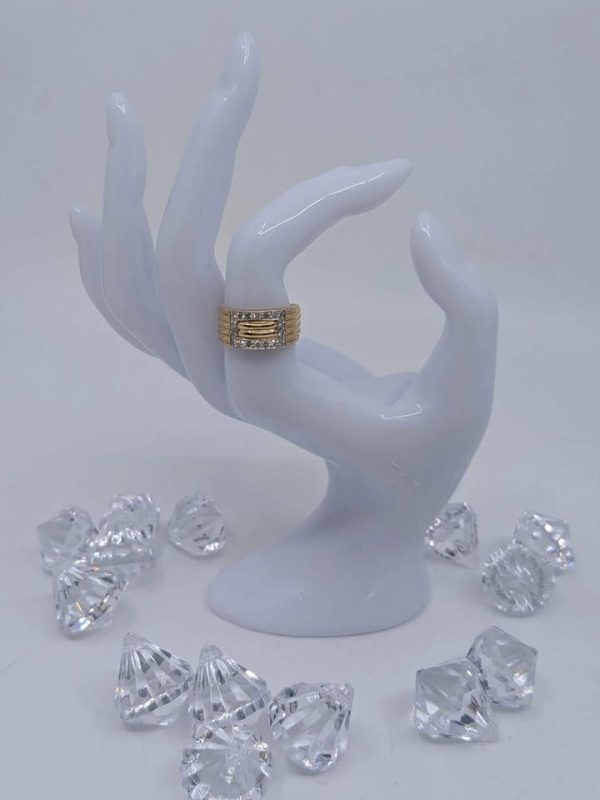 Ladies 9ct Yellow Gold Diamond Ring - BL323163 - Image 6