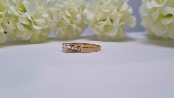 18ct Yellow Gold Channel Set with Floating Diamond Ring TW322621 - Image 36