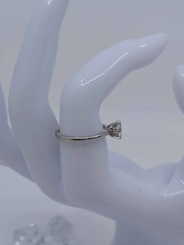Ladies 18ct White Gold Diamond Solitaire Ring - BL292831 - Image 7