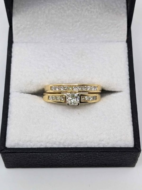 18ct Gold Bridal Ring Set - BL301622 - Image 15