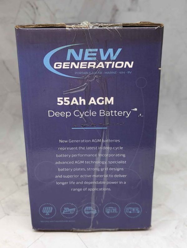 New Generation 55Ah AGM Deep Cycle Battery - BP369102 - Image 2