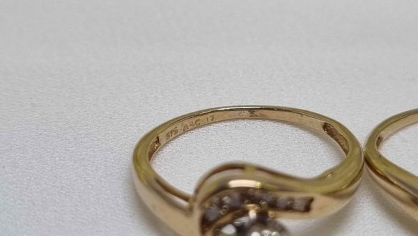 9ct Yellow Gold Diamond Bridal Set TW322899 - Image 23