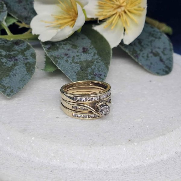 LADIES 9CT YELLOW GOLD RING #GN315898 - Image 10