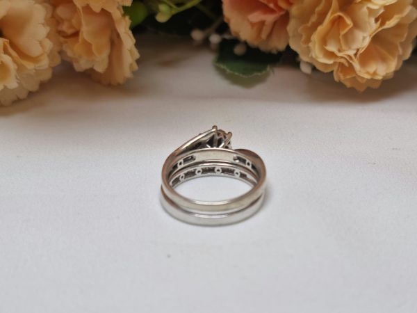 9ct White Gold Diamond Bridal Set TW365692 - Image 5
