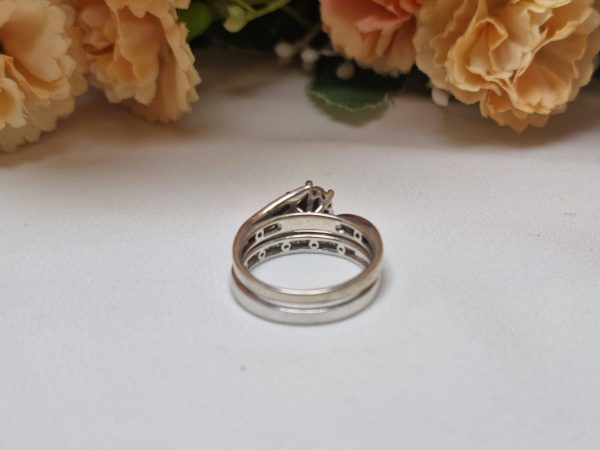 9ct White Gold Diamond Bridal Set TW365692 - Image 10